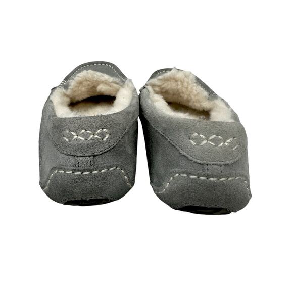 UGG  Ansley Slipper Water Resistant Suede Upper Wool Lining Gray, Size 6 - Picture 4 of 12